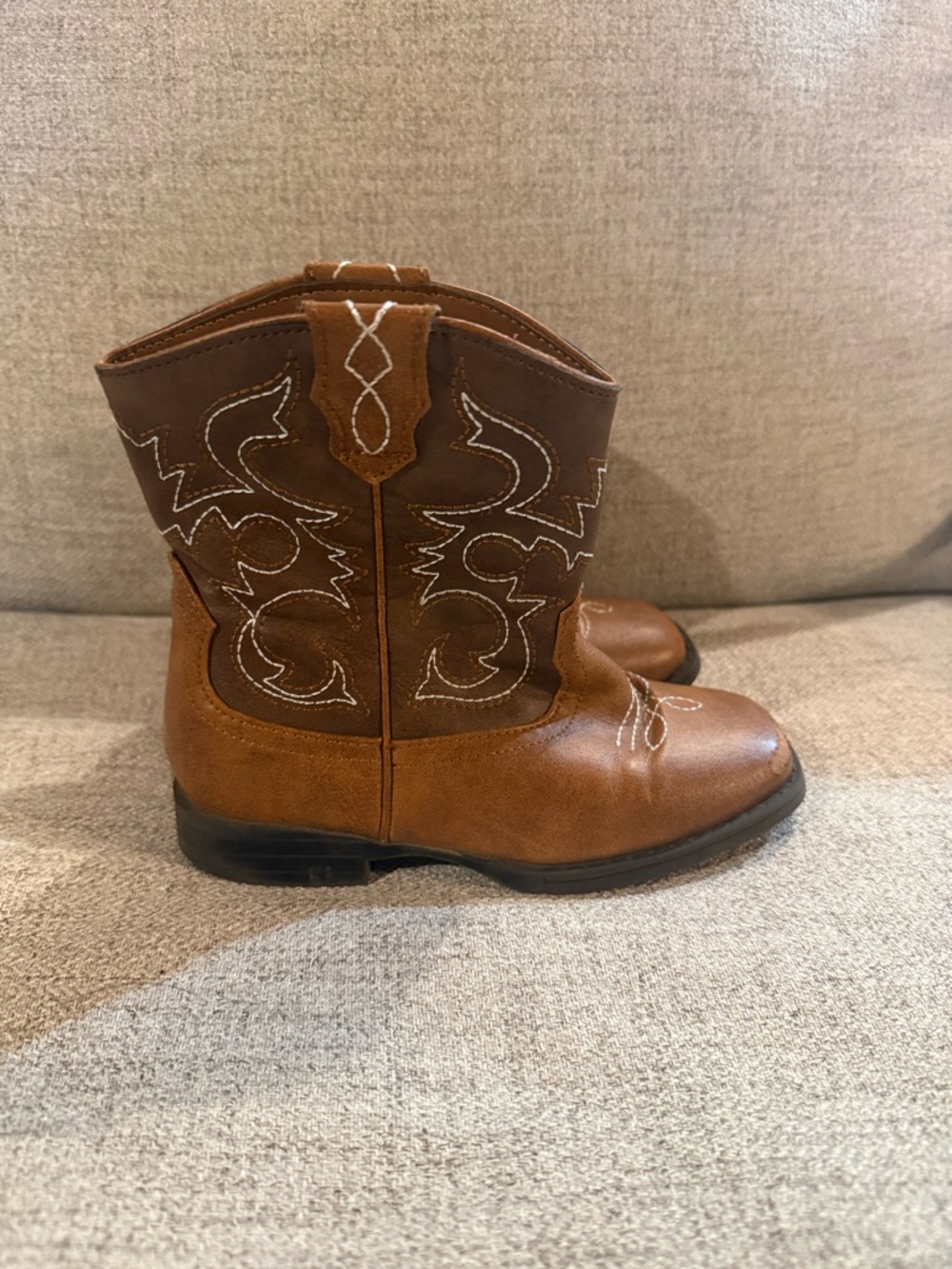 Brown Western Kids Cowboy Boots